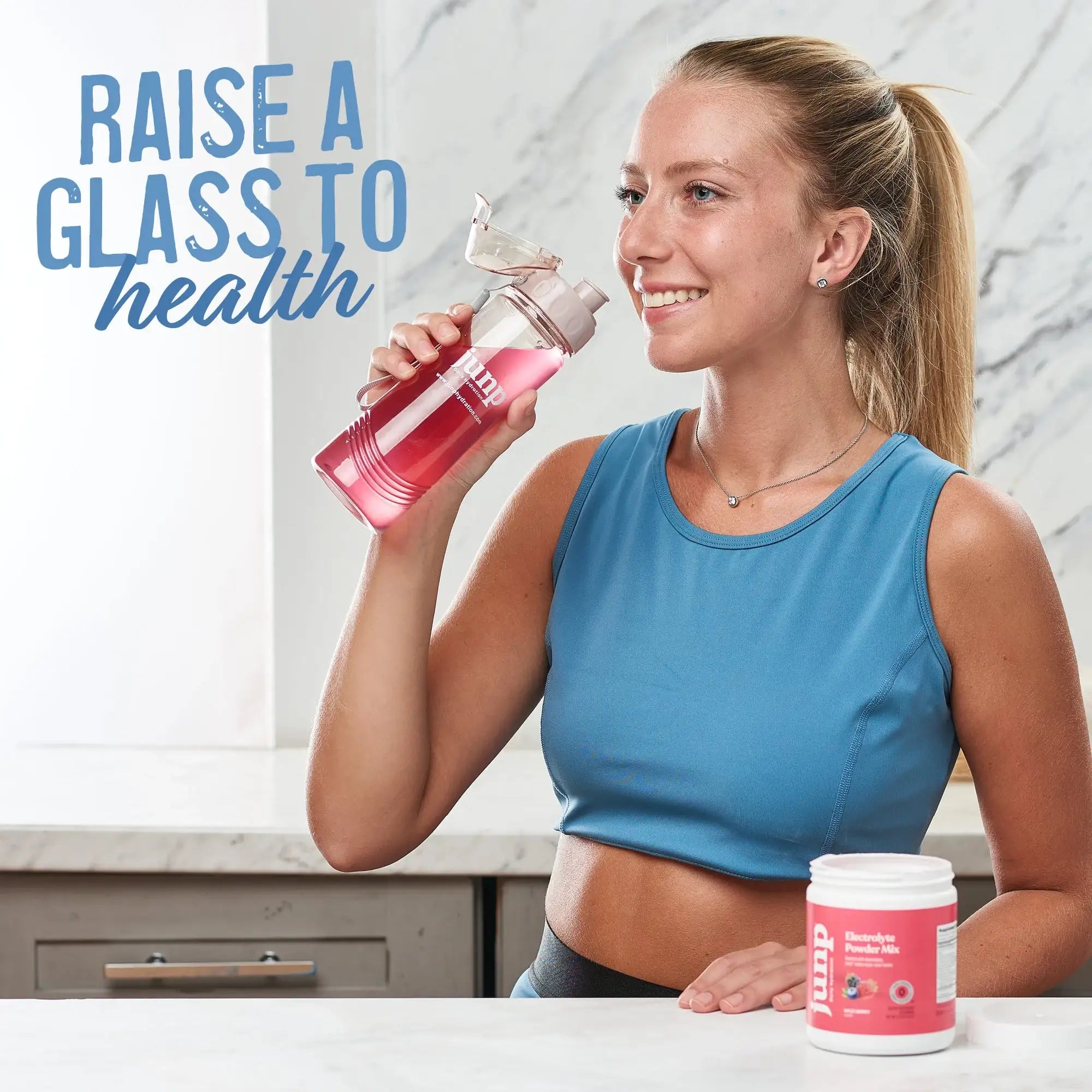 Junp Daily Hydration Electrolyte Powder Berry Lemonade - Sugar Free  Vegan Electrolytes with B12 and Minerals - 90 Servings - HSA FSA Eligible