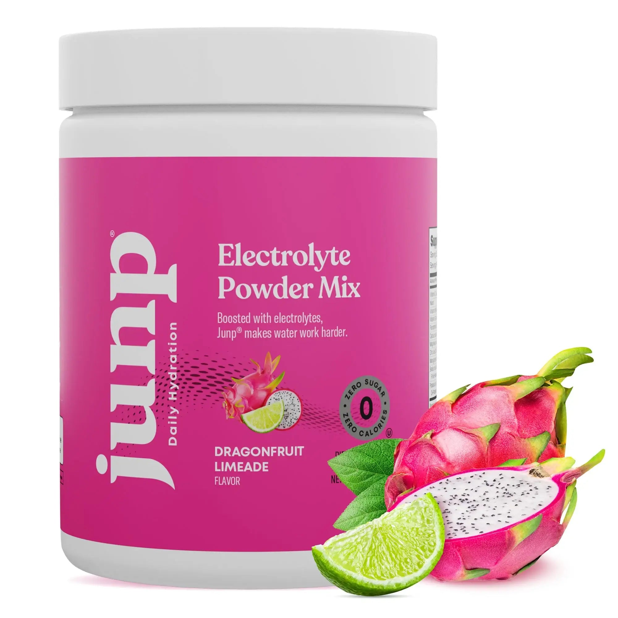 Junp Hydration Electrolyte Powder Mix - Dragonfruit Limeade Flavor - Zero  Sugar - 90 Servings - HSA FSA Eligible - Vegan Keto Gluten Free