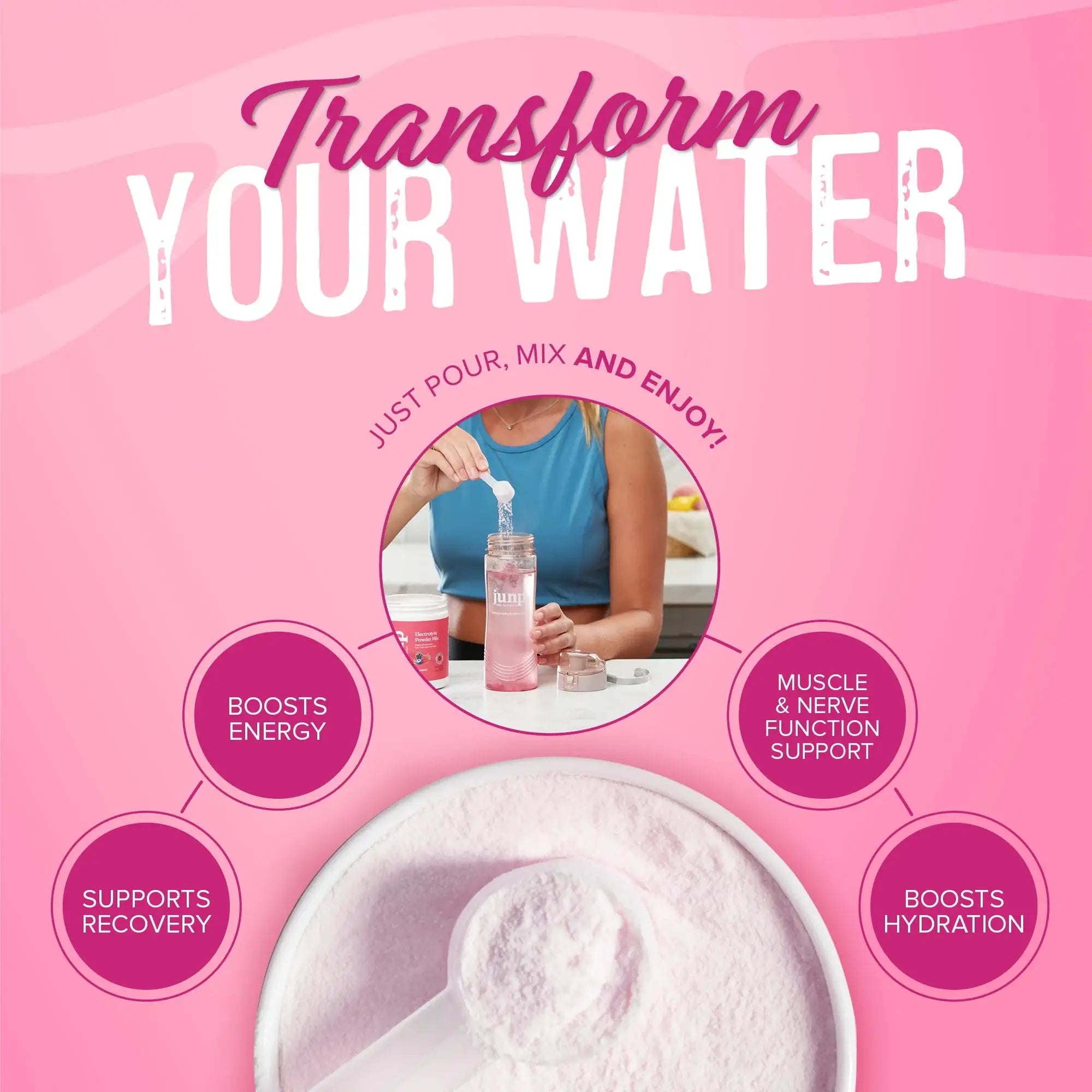 Junp Hydration Electrolyte Powder Mix - Dragonfruit Limeade Flavor - Zero  Sugar - 90 Servings - HSA FSA Eligible - Vegan Keto Gluten Free