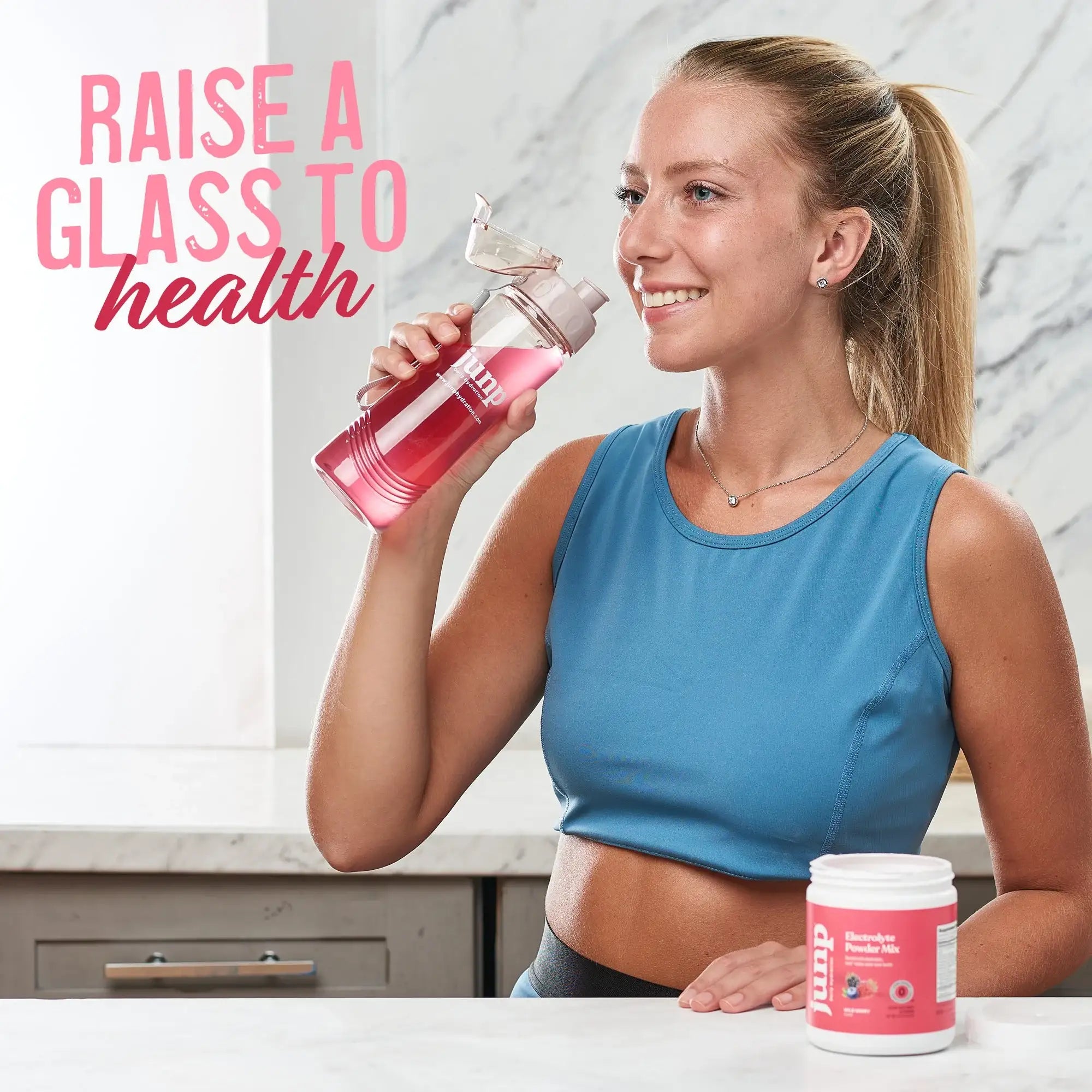 JUNP Electrolytes Powder No Sugar No Carbs – Wild Berry Fruit Flavor Drink Mix - Potassium & Salt Electrolyte Hydration Powder Zero Calorie Sugar Free Electrolyte Powder, Keto Friendly, 90 Servings