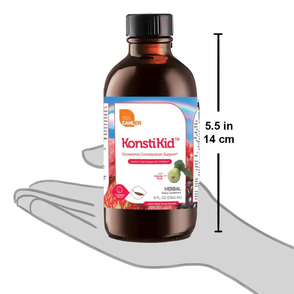 Zahler KonstiKid - Gentle Digestive Support with Magnesium, SunFiber & Fennel - Laxative-Free Liquid - 8 oz - HSA/FSA Eligible