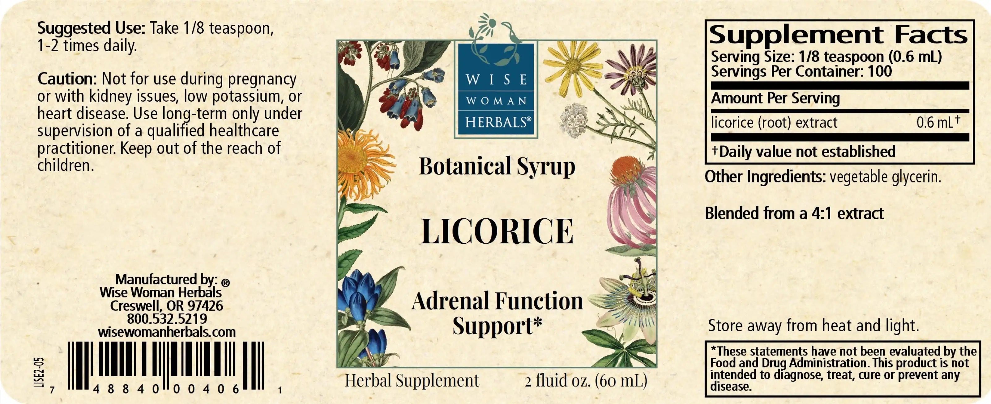 Licorice Botanical Syrup (Solid Extract)