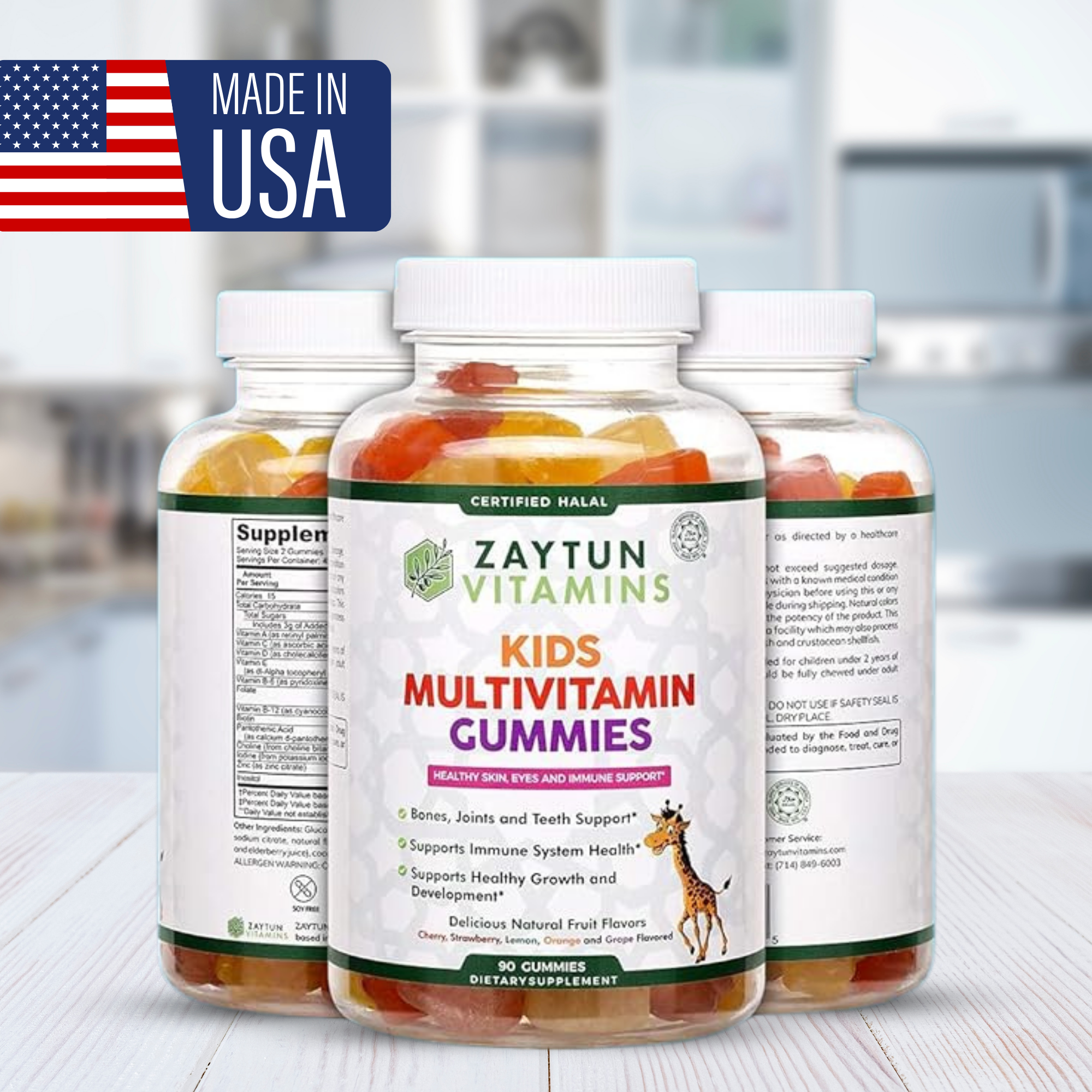 Halal Kids Multivitamin Gummies (3Pack)