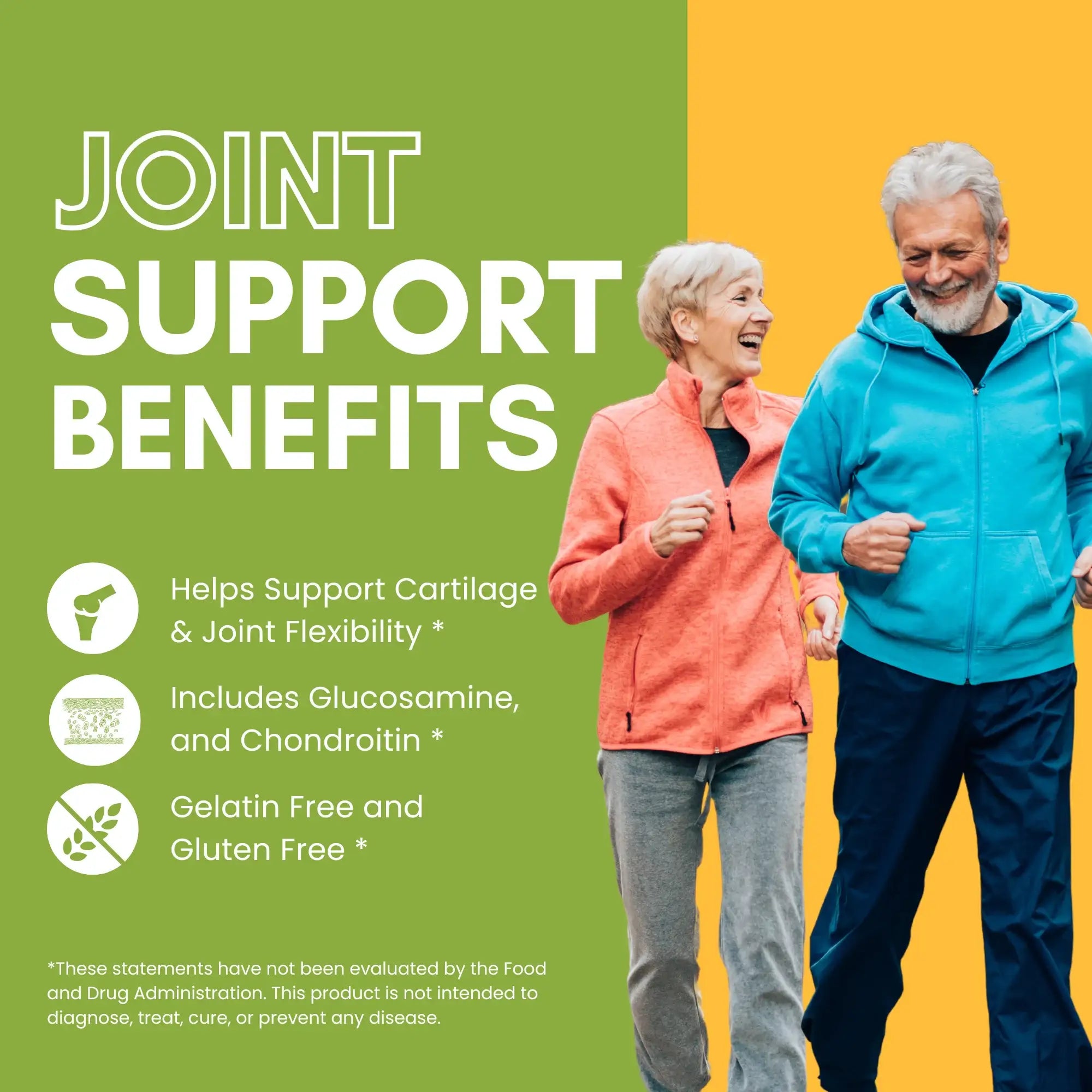 Halal Joint Support with Glucosamine + Turmeric + MSM Tablets (3-Pack)