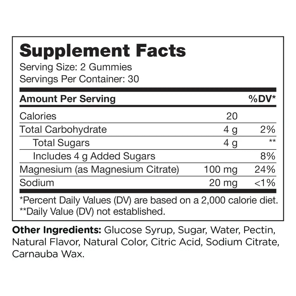 Chapter One Magnesium Gummies by Zahler - Muscle & Nerve  Support - Raspberry Mango Flavor - 100mg Magnesium - 60 Count - HSA/FSA Eligible
