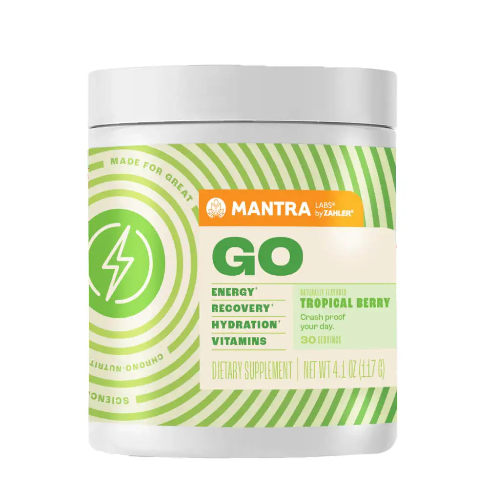 Zahler Go Pre-Workout Energy Booster - Tropical Berry Flavor - Clean  Caffeine - Electrolytes - Vitamins B12 B6 B9 - HSA/FSA Eligible - 30 Servings