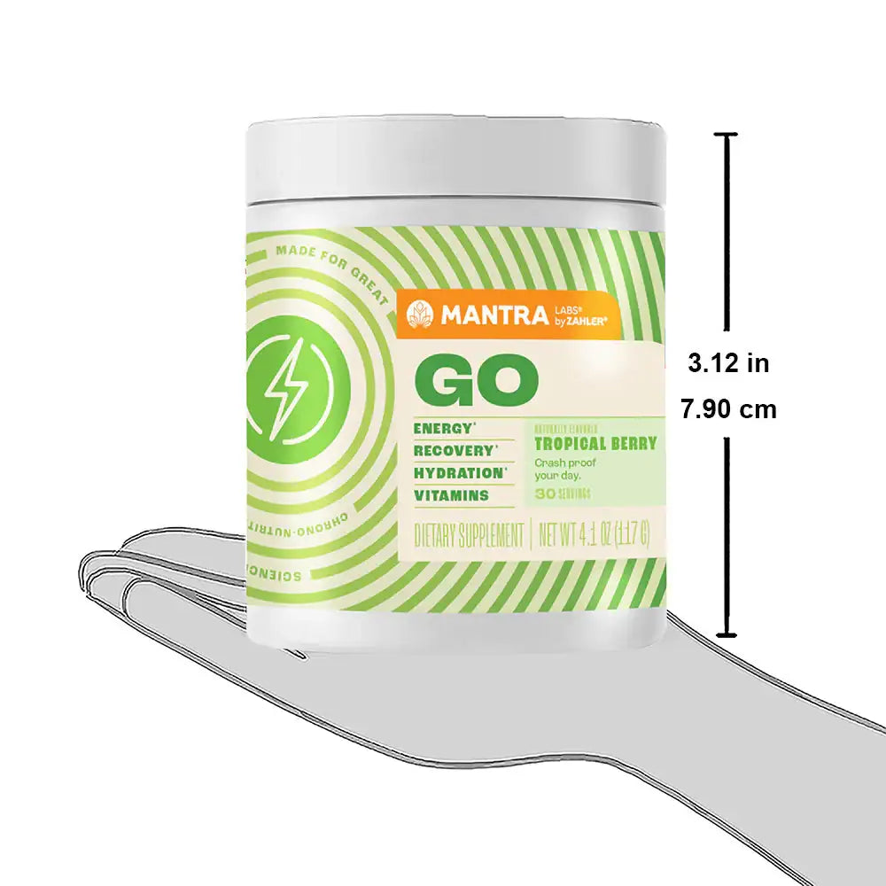 Zahler Go Pre-Workout Energy Booster - Tropical Berry Flavor - Clean  Caffeine - Electrolytes - Vitamins B12 B6 B9 - HSA/FSA Eligible - 30 Servings