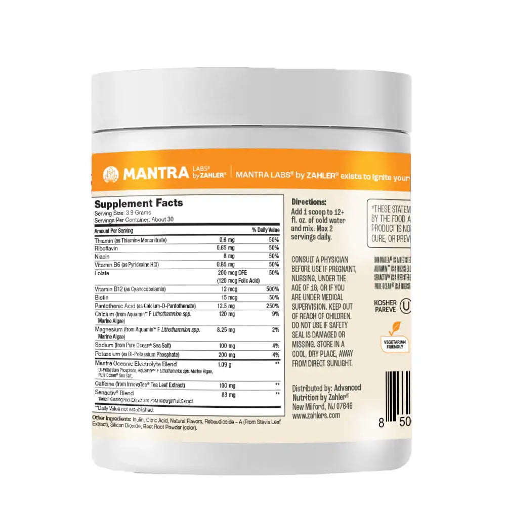Zahler Go Pre-Workout Energy Booster - Tropical Berry Flavor - Clean  Caffeine - Electrolytes - Vitamins B12 B6 B9 - HSA/FSA Eligible - 30 Servings