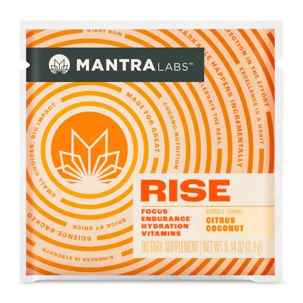 Zahler Mantra Labs Rise - Citrus Coconut Energy Focus Supplement - With Electrolytes Vitamins & Botanicals - 30 Servings - HSA FSA Eligible