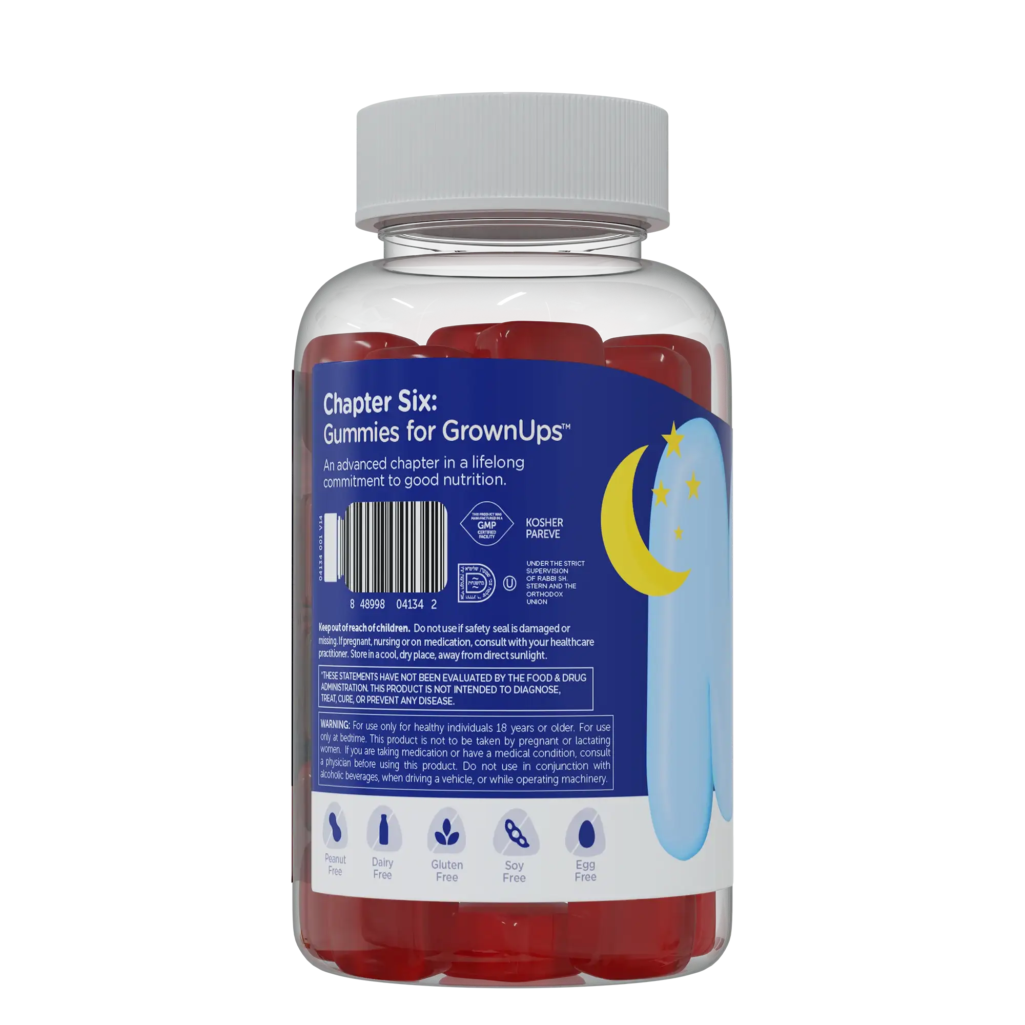 Zahler Chapter Six Melatonin Gummies 10mg - Sleep Support for Adults - 60 Gummies - Delicious & Allergen-Free - HSA/FSA Eligible