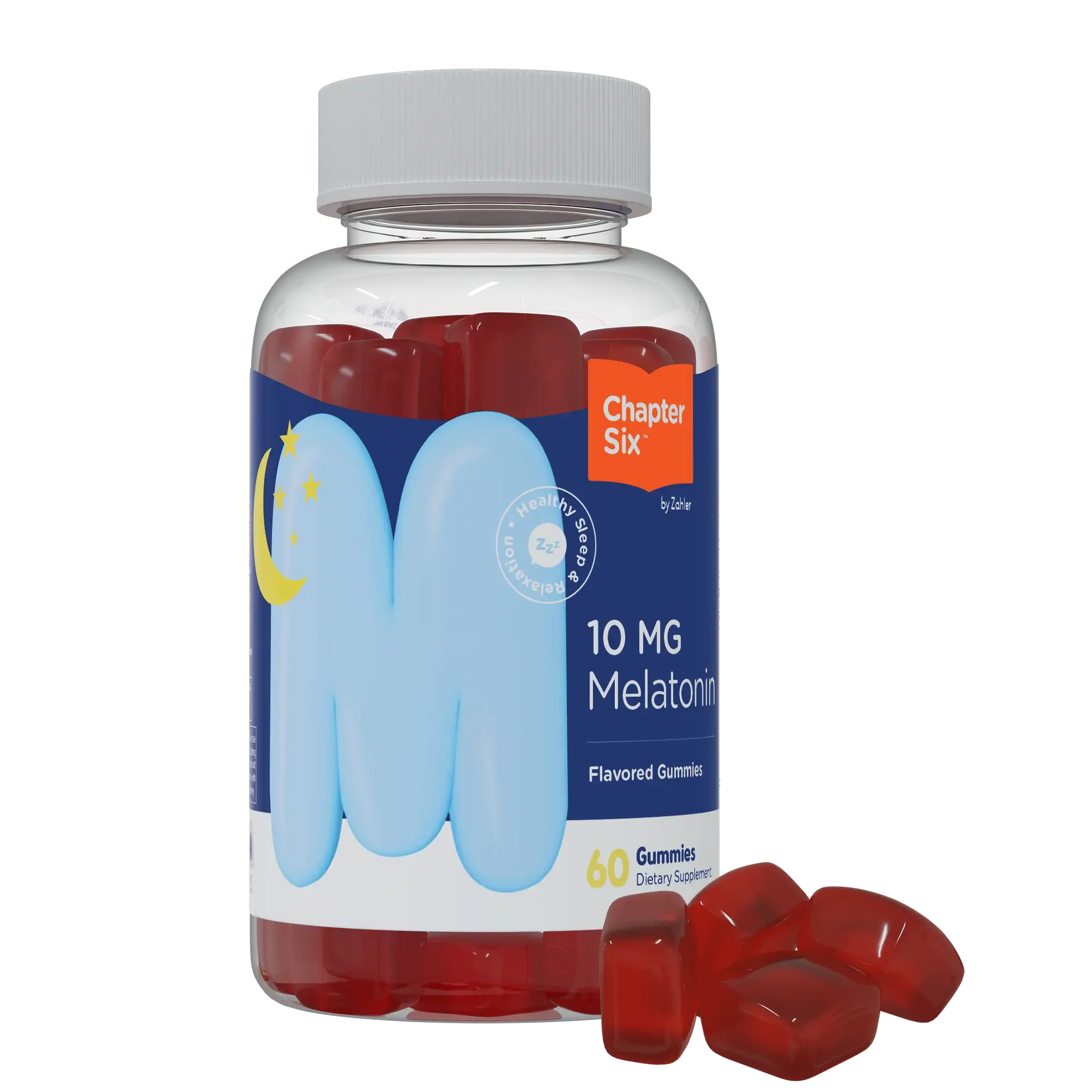 Zahler Chapter Six Melatonin Gummies 10mg - Sleep Support for Adults - 60 Gummies - Delicious & Allergen-Free - HSA/FSA Eligible