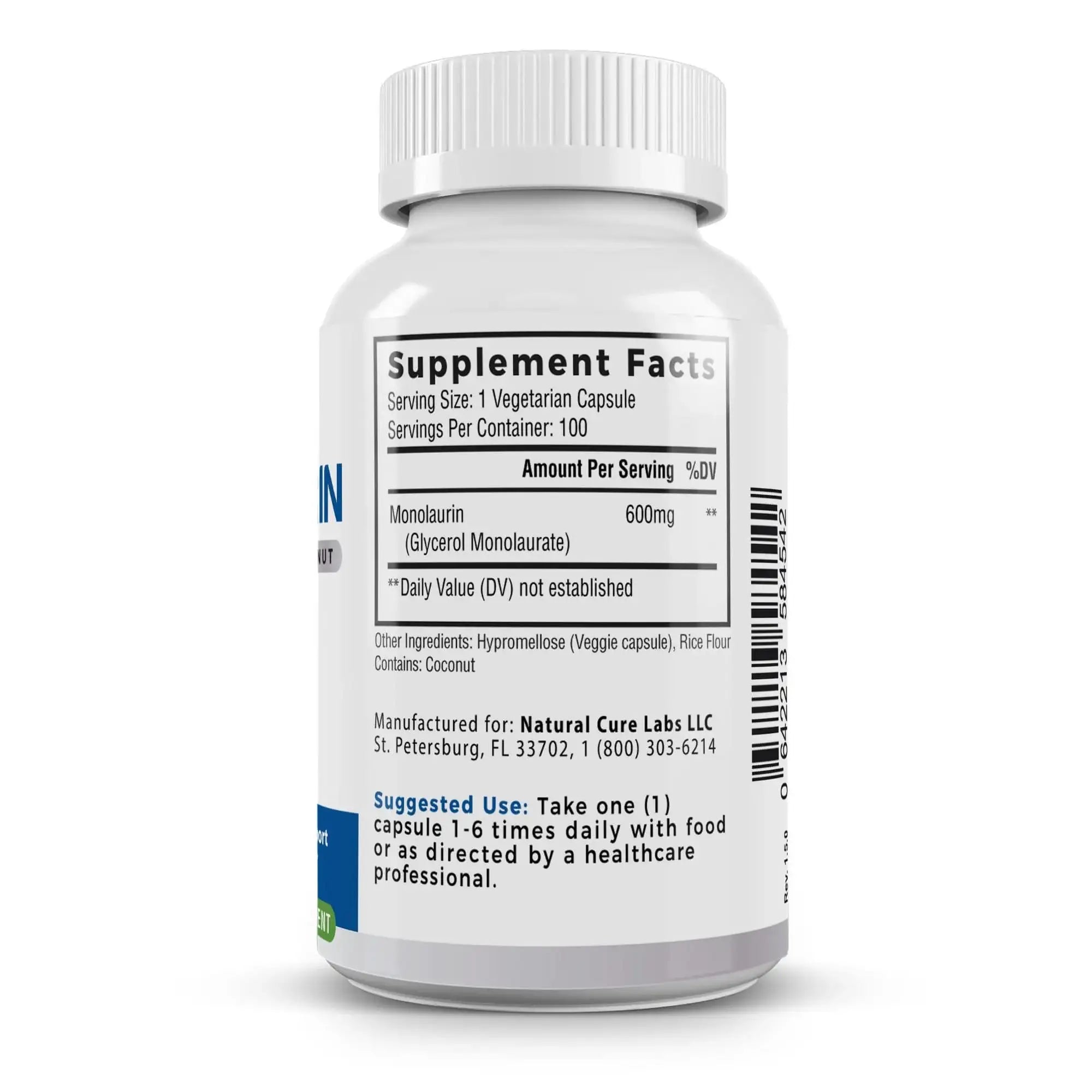 Premium Monolaurin 600mg