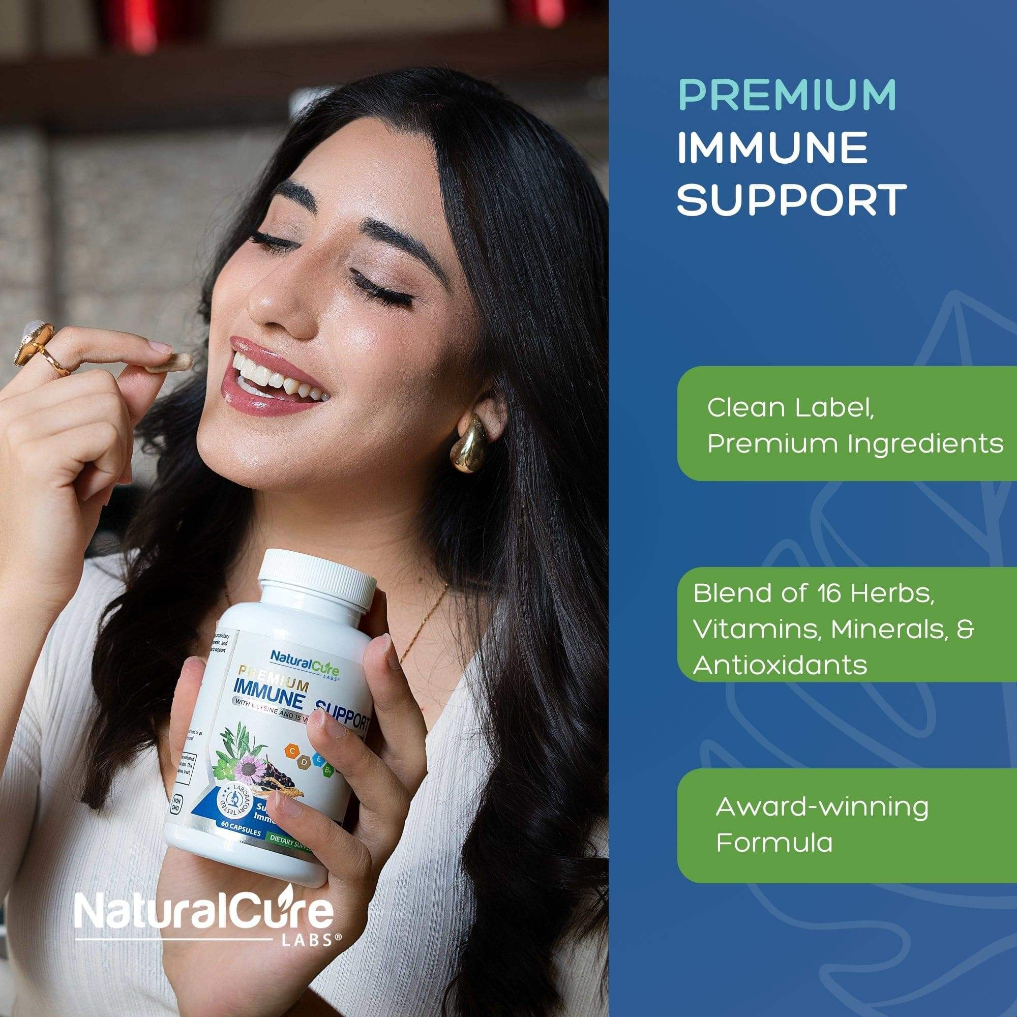L-Lysine + Monolaurin & Premium Immune Support
