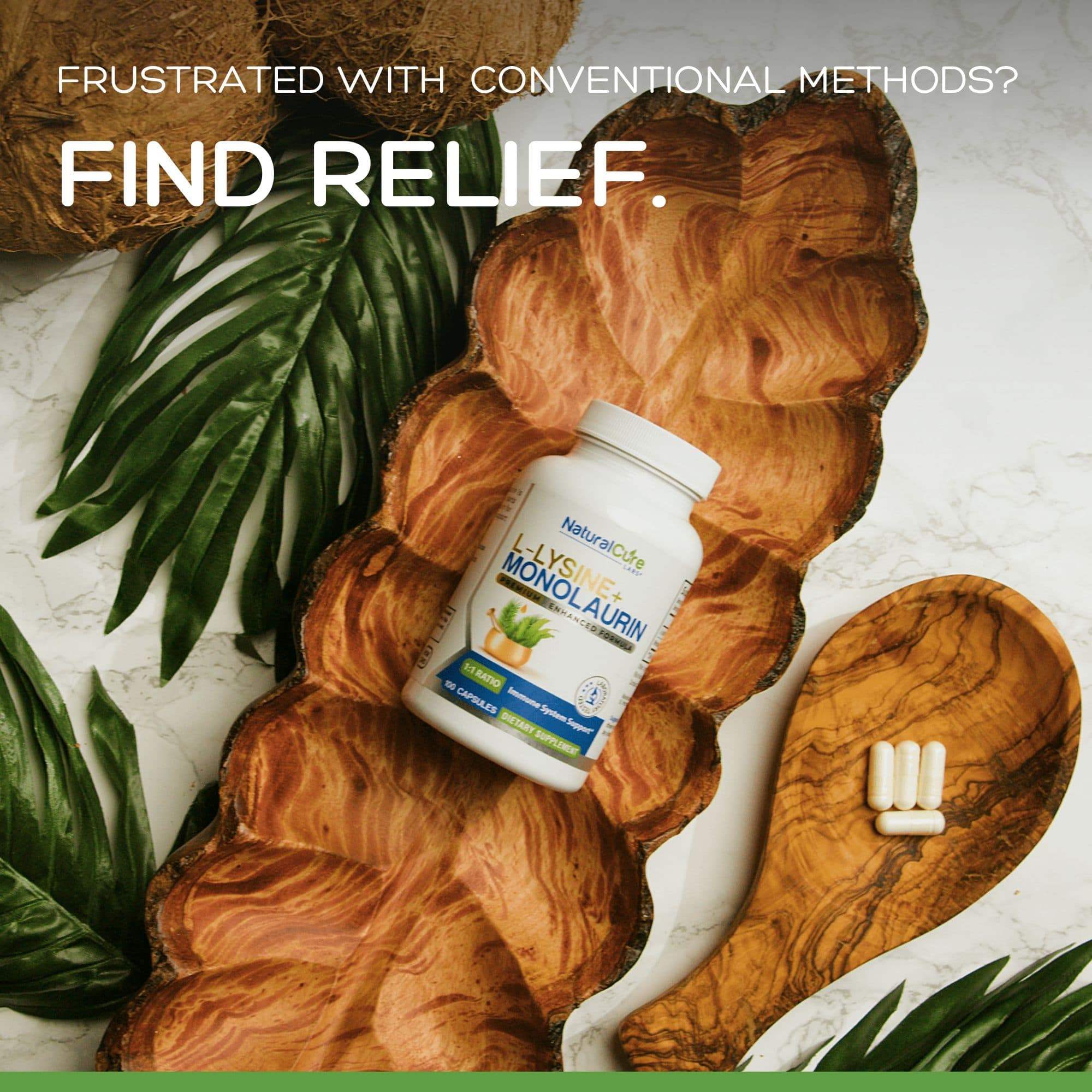L-Lysine + Monolaurin 600mg