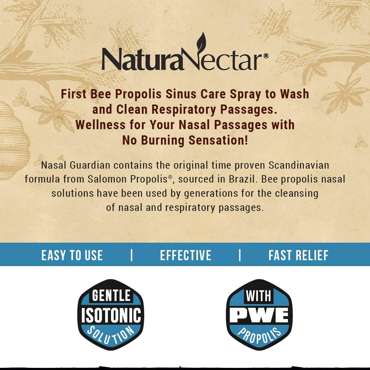 Nasal Guardian, Propolis Spray, 30 mL (1 Fl Oz)  | Pack of 3