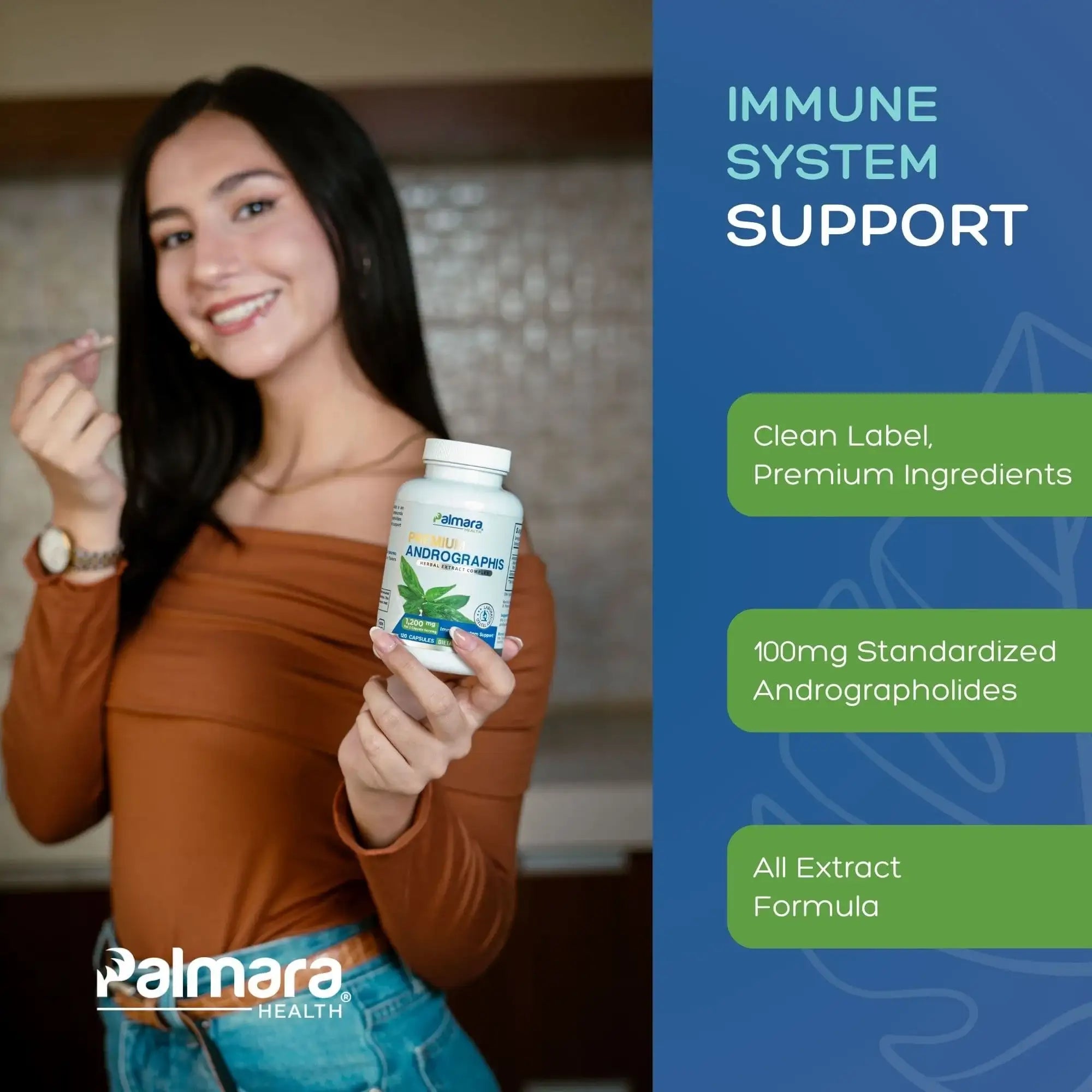 Clean L-Lysine 600mg & Premium Andrographis Extract