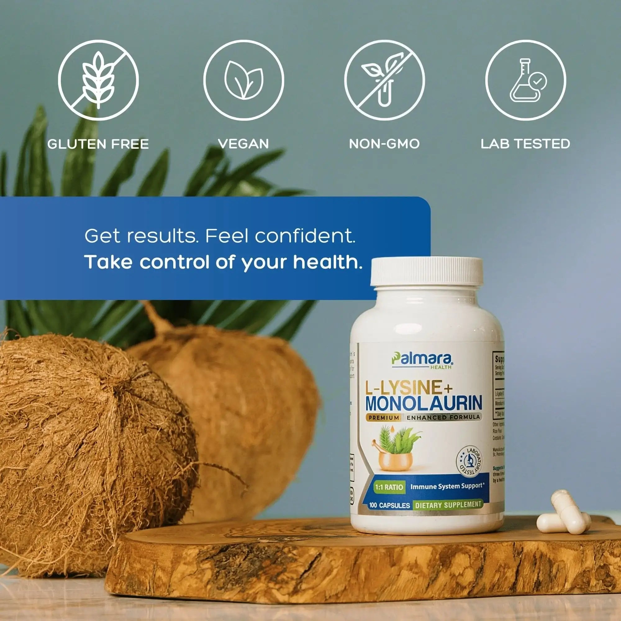 L-Lysine + Monolaurin 1:1 Ratio | Palmara Health