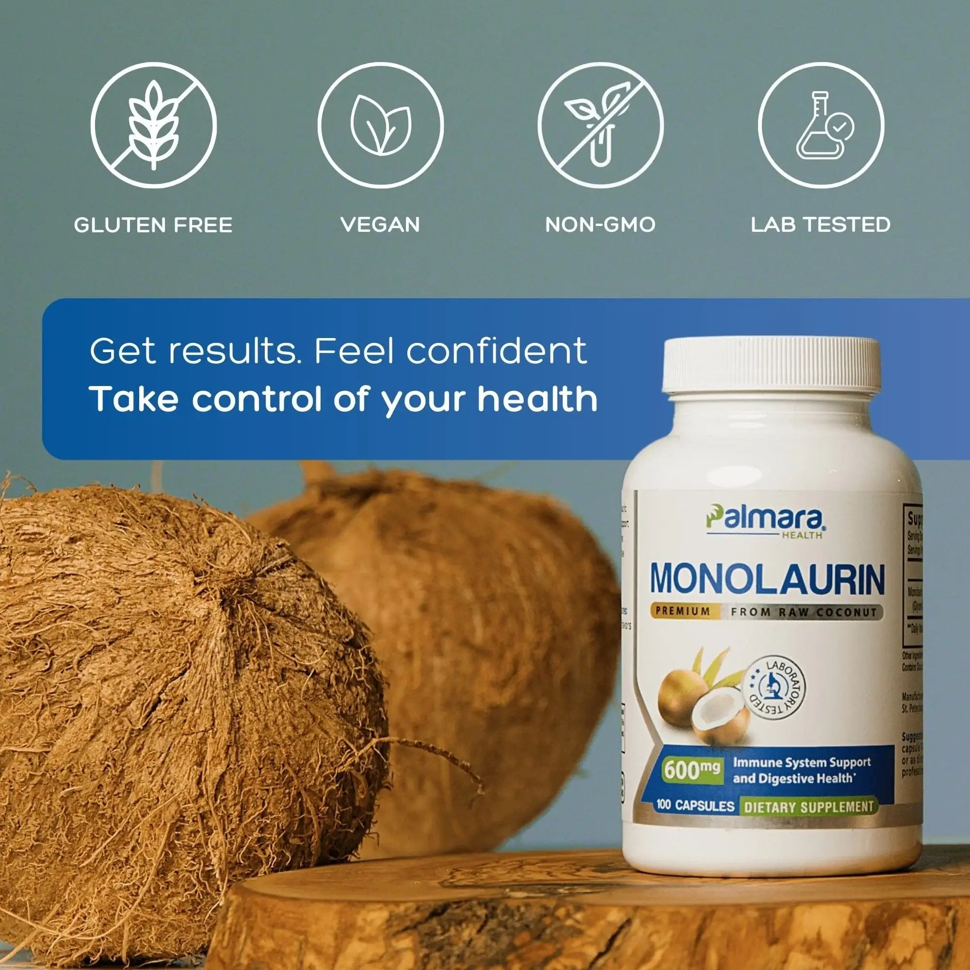 Premium Monolaurin 600mg  | Palmara Health