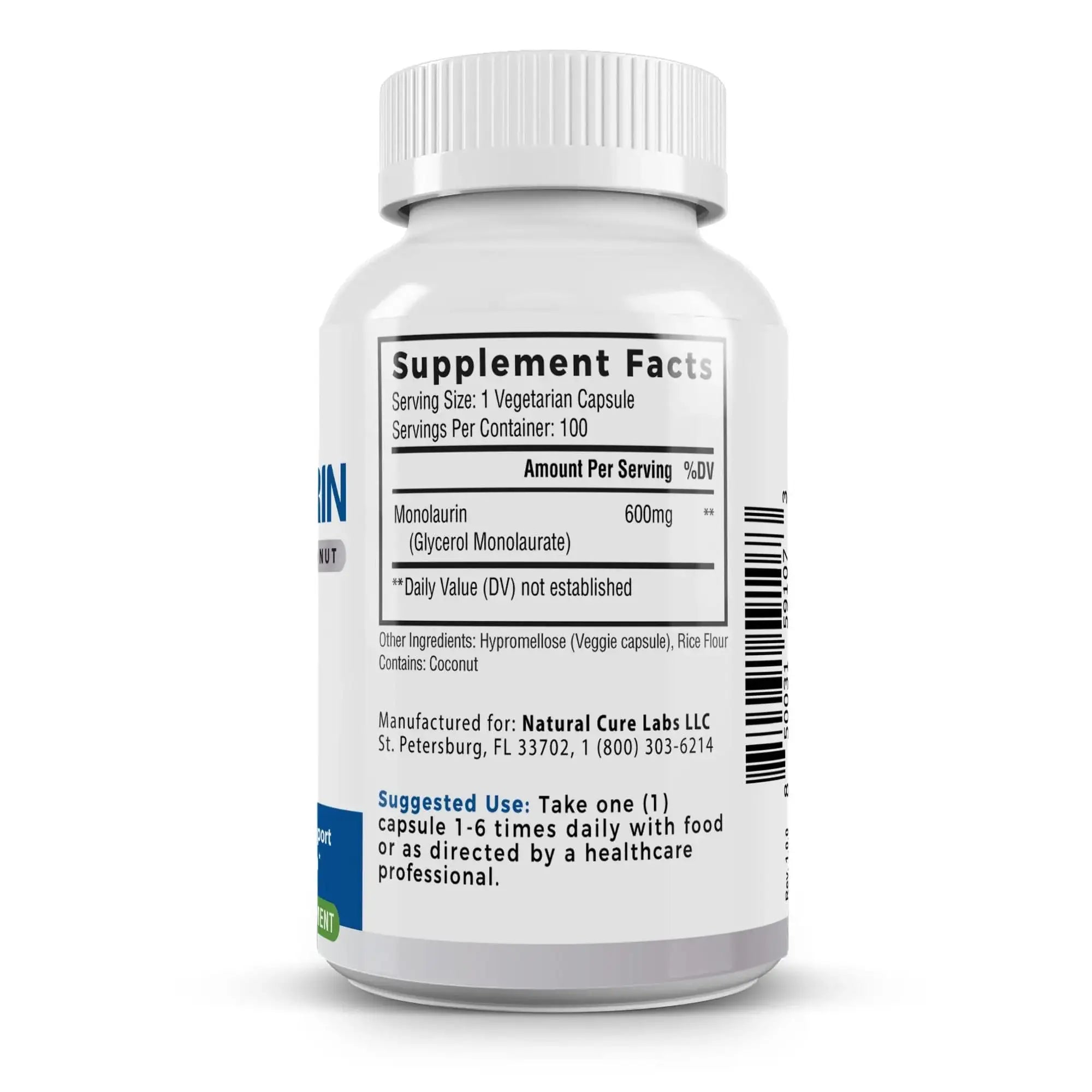 Premium Monolaurin 600mg  | Palmara Health