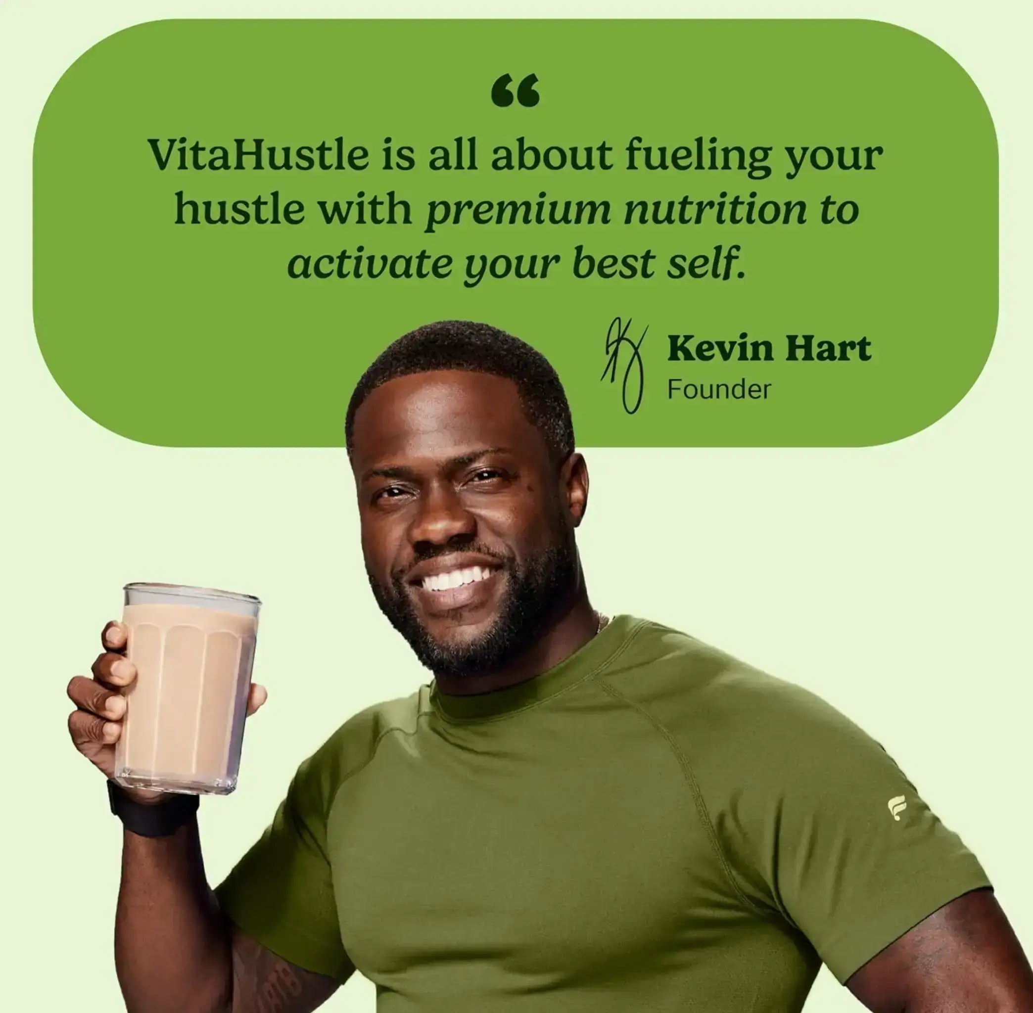 VitaHustle Superfood Protein Vanilla Powder 15 Servings -  Plant-Based Blend with 30 Nutrients Prebiotics Adaptogens HSA FSA Eligible