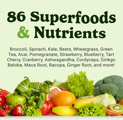 VitaHustle ONE Plant‑Based Protein Powder - Chocolate - Blend of 86 Ingredients with Vitamins & Probiotics