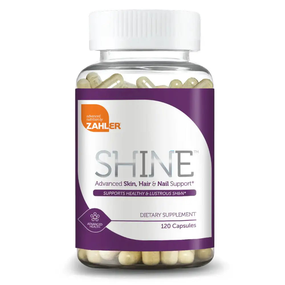 Zahler SHINE Capsules - Biotin, Keratin, Iodine & Zinc for Skin, Hair & Nail Support - Advanced Beauty Formula - 120 Count - HSA/FSA Eligible