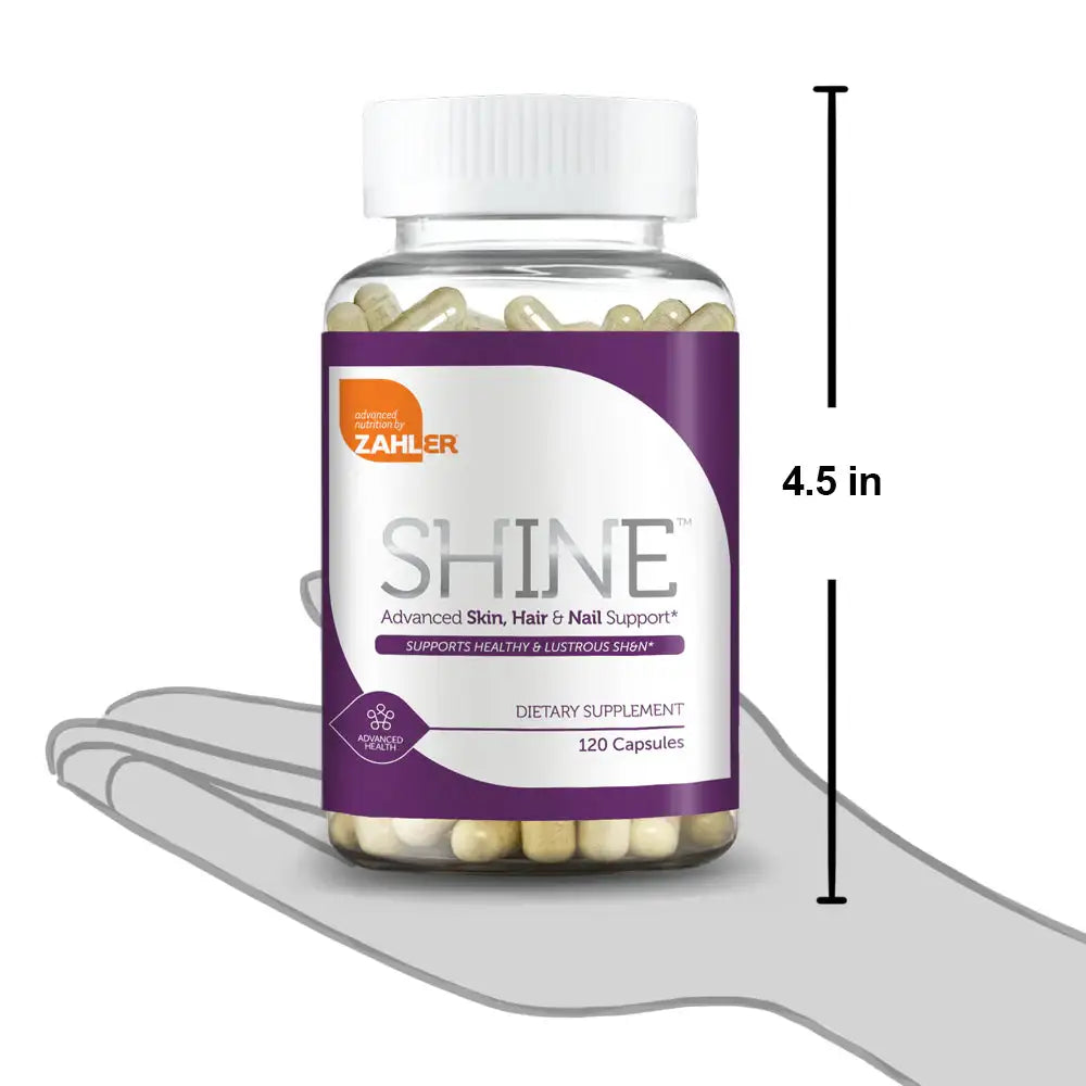Zahler SHINE Capsules - Biotin, Keratin, Iodine & Zinc for Skin, Hair & Nail Support - Advanced Beauty Formula - 120 Count - HSA/FSA Eligible