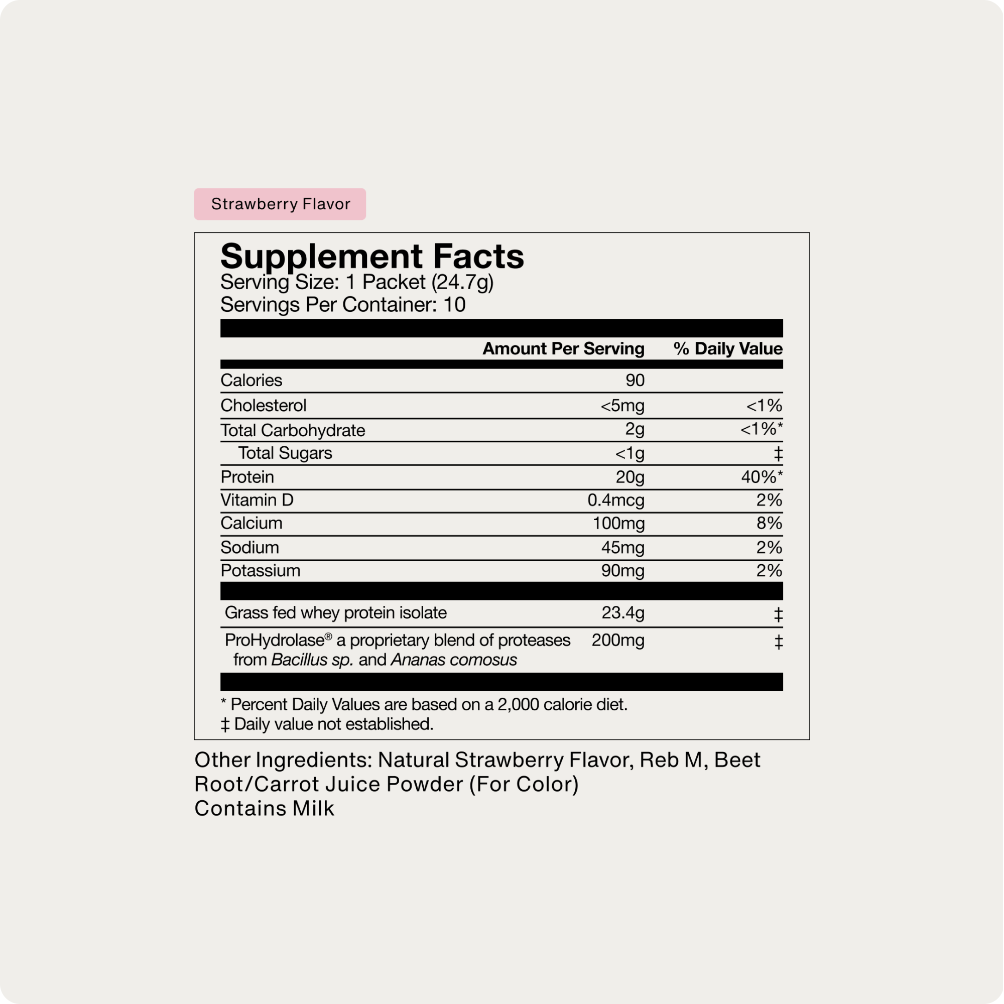 Grass-Fed Whey Protein 10-Travel Packs