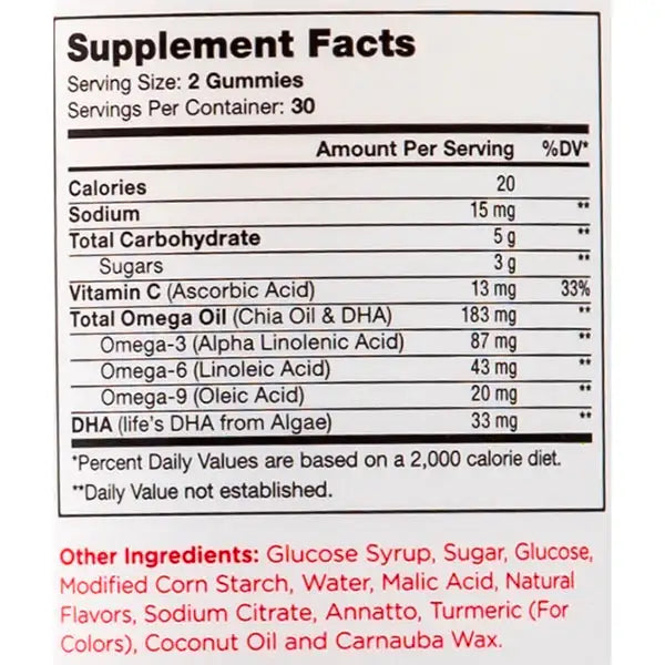 Zahler Chapter One Omega Gummies - Omega 3 & 6 for Brain, Vision & Heart Health - 60 or 120 Gummies - HSA/FSA Eligible