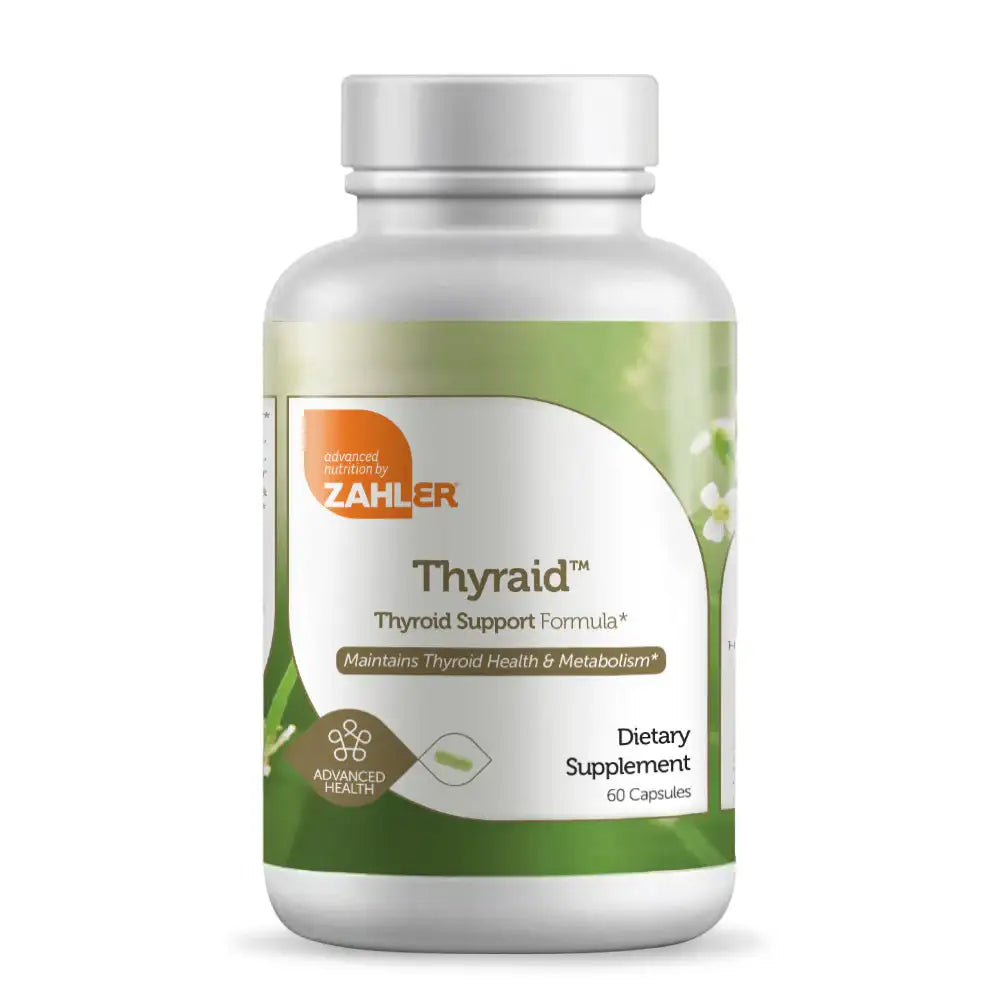 Zahler Thyraid - Thyroid Support with Ashwagandha, Guggul & Forskohlii - Metabolism & Hormone Balance Supplement 60 Ct HSA/FSA Eligible
