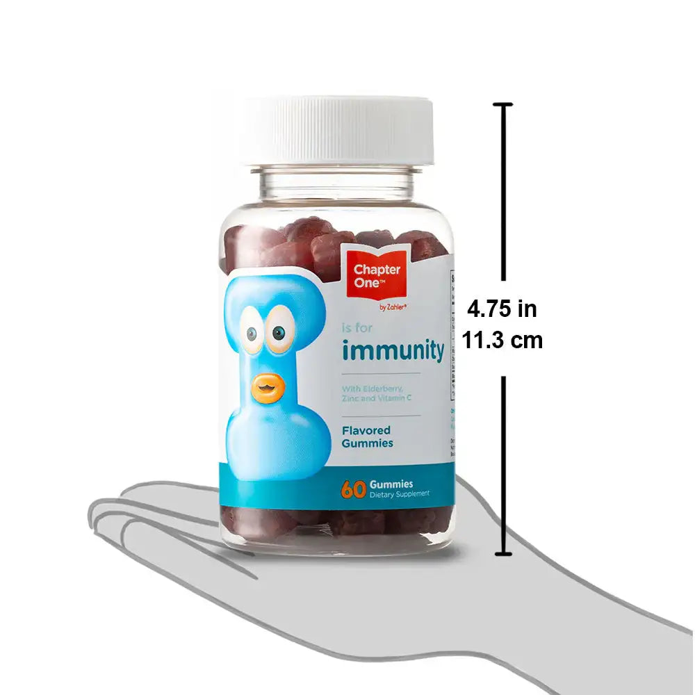 Zahler Chapter One Immunity Gummies with Elderberry, Zinc & Vitamin C - HSA/FSA Eligible, 60 Vegetarian Gummies - Gluten & Dairy Free
