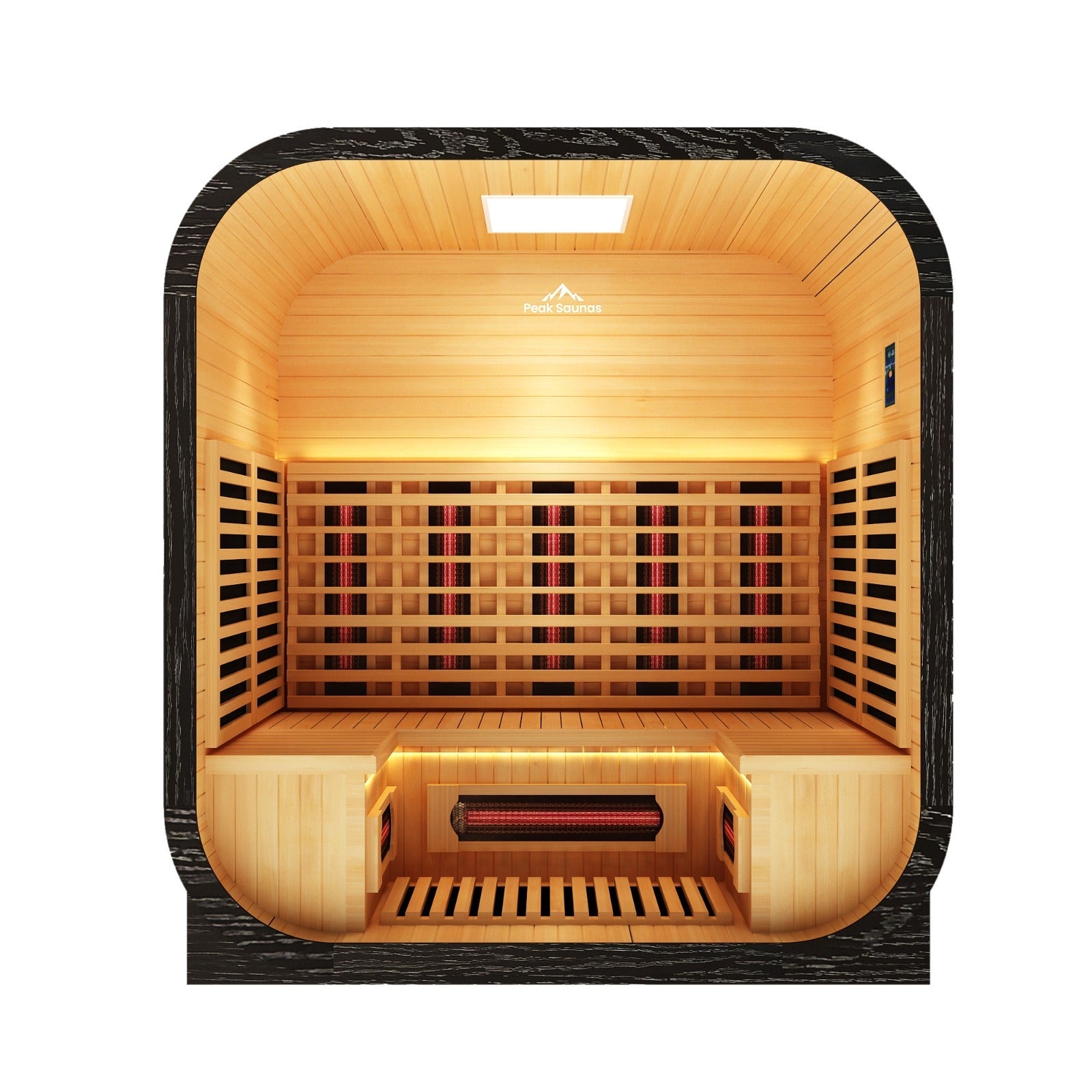 Peak Saunas El Capitan Luxury 4-Person Outdoor Full Spectrum Infrared Sauna with Smart WiFi App Control