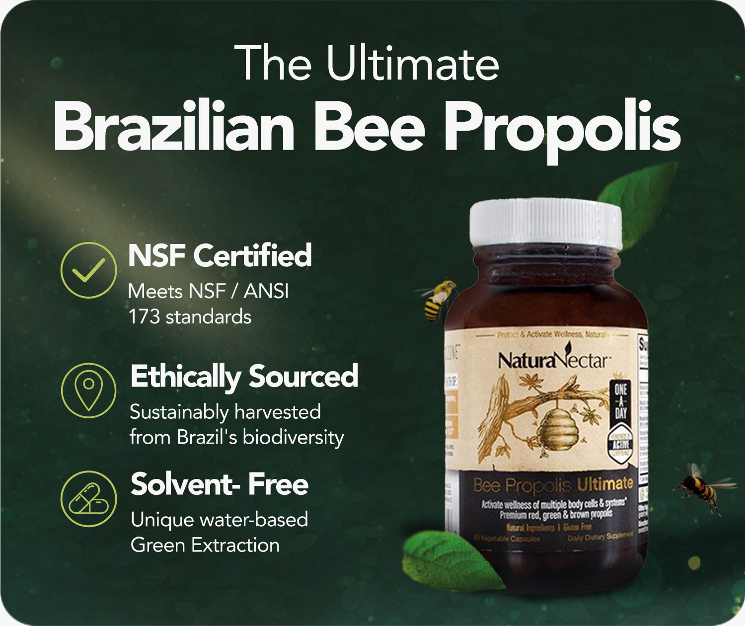 Ultimate Propolis Capsules, NSF Contents Certified, 60 capsules