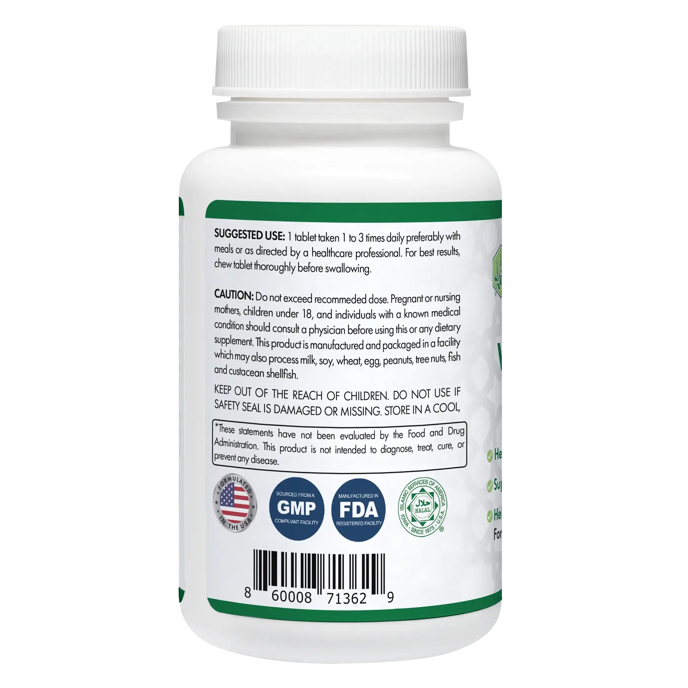 Halal Vitamin B-12 Chewable Tablets