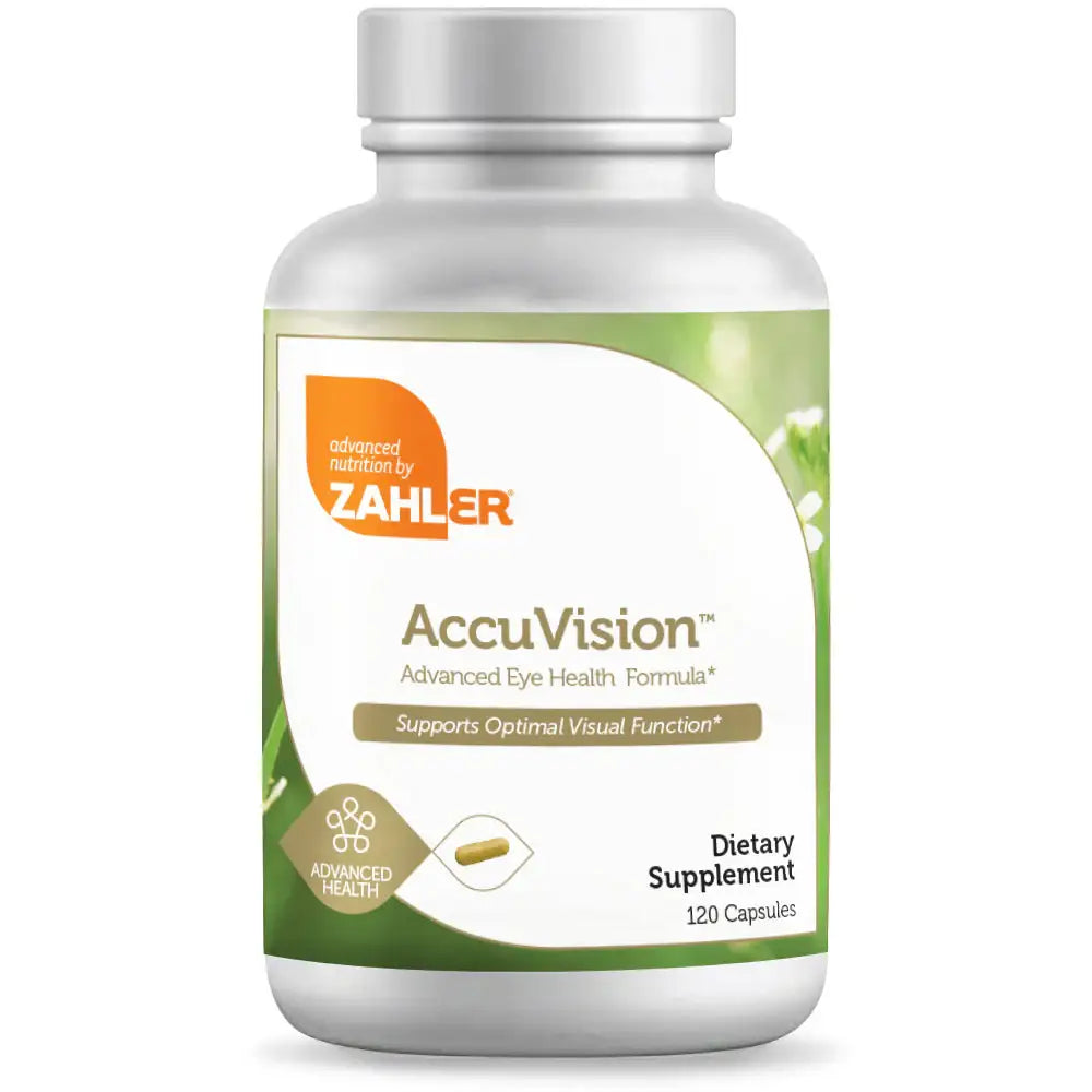 Zahler AccuVision - Eye Health Support with Lutein, Bilberry, Zeaxanthin & Vitamin A - 120 Capsules - HSA/FSA Eligible