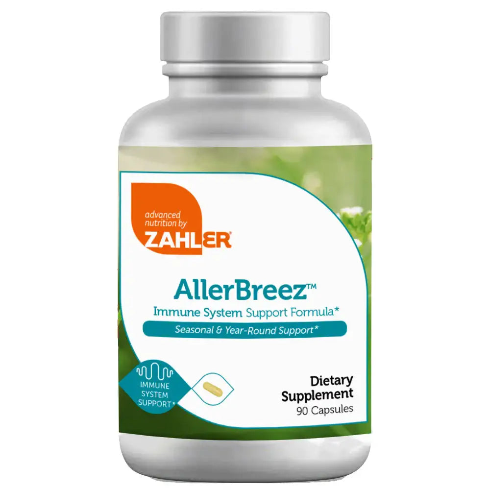 Zahler AllerBreez - Immune Support with Quercetin, Vitamin C, MSM & Stinging Nettle - 90 or 180 Capsules - HSA/FSA Eligible