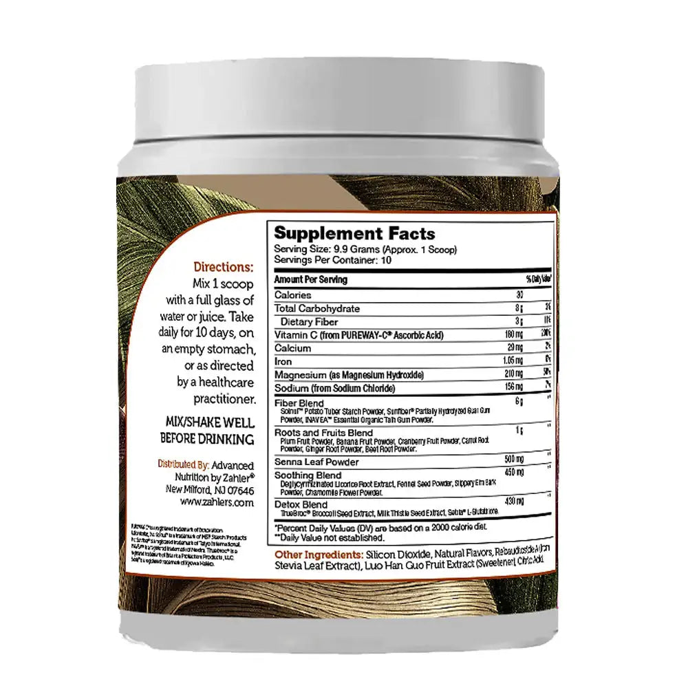 Zahler Colon Cleanse Powder - 10-Day Detox with Fiber, Magnesium, Senna & Antioxidants for Gut & Digestive Support - HSA/FSA Eligible - 10 Servings