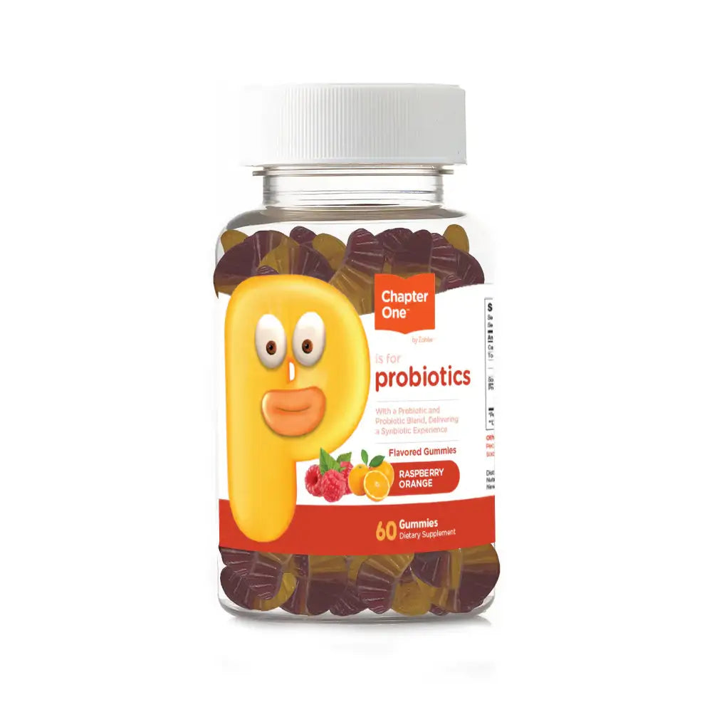 Zahler - Probiotic Gummies for Gut Health and Digestion Support - Raspberry Orange Flavor - 60 Count - HSA-FSA Eligible