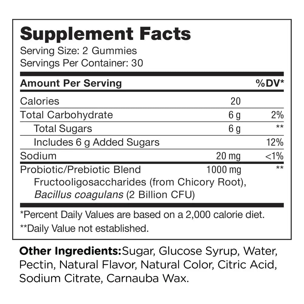 Zahler - Probiotic Gummies for Gut Health and Digestion Support - Raspberry Orange Flavor - 60 Count - HSA-FSA Eligible