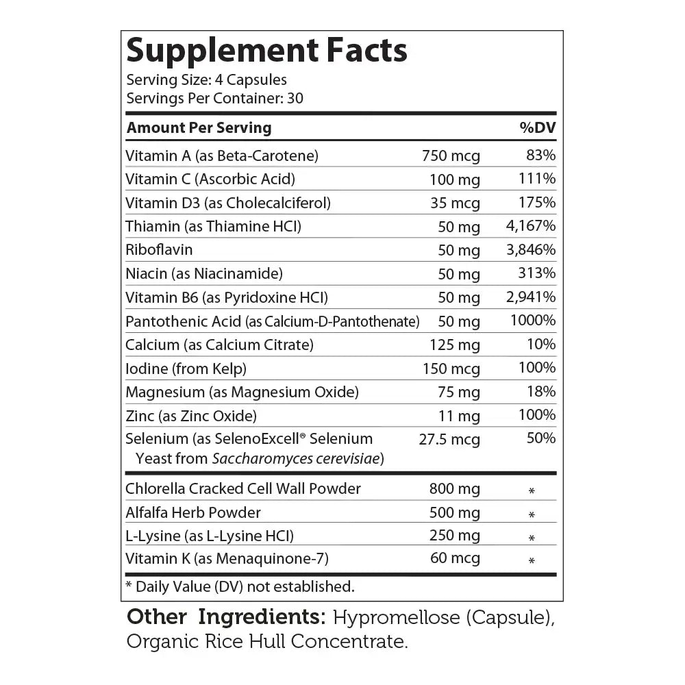 Zahler HeightFactor - Growth Support with Calcium, Zinc, Chlorella & Alfalfa - Pituitary Support Formula - 120 Capsules - HSA/FSA Eligible