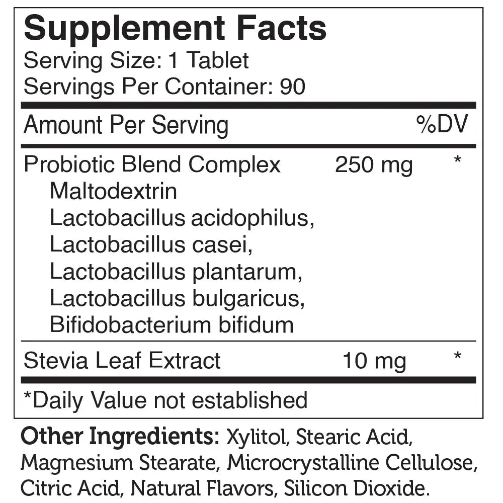 Zahler Kidophilus Plus – Kids Probiotic Chewable with L. Acidophilus & Prebiotics - Berry Flavor - 90/180 Tablets - HSA/FSA Eligible