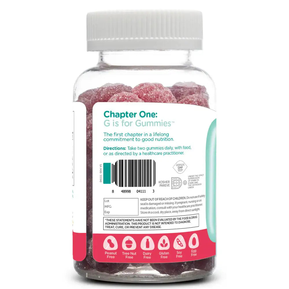 Zahler Chapter One Magnesium Gummies - Raspberry Flavor - Calmness & Muscle Support - 60 or 120 Gummies - HSA/FSA Eligible