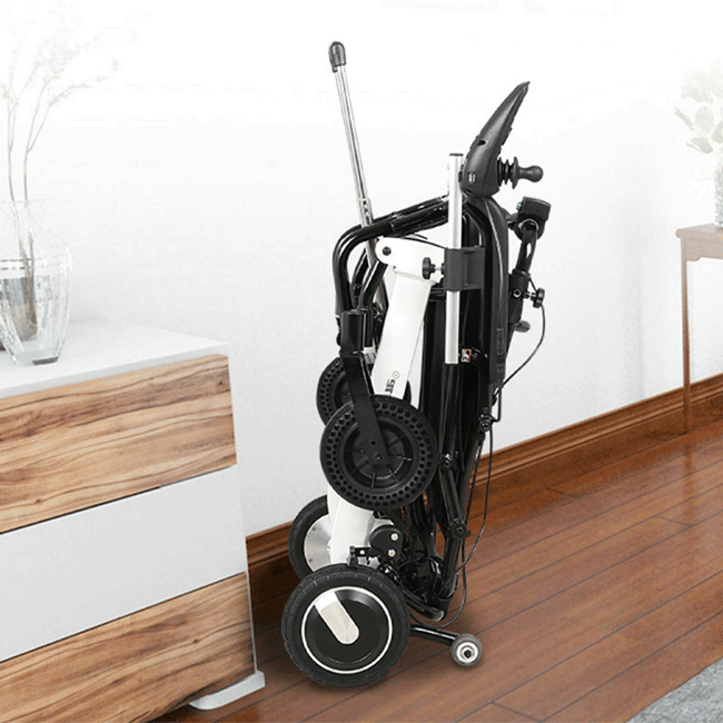 Maidesite 17.5" Wide Seat Lightweight Electric Folding Wheelchair, 500W (90233689)