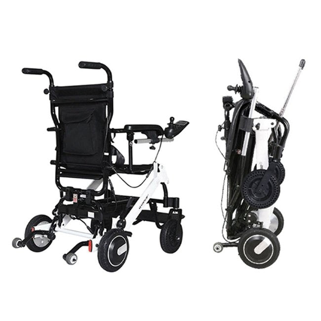 Maidesite 17.5" Wide Seat Lightweight Electric Folding Wheelchair, 500W (90233689)