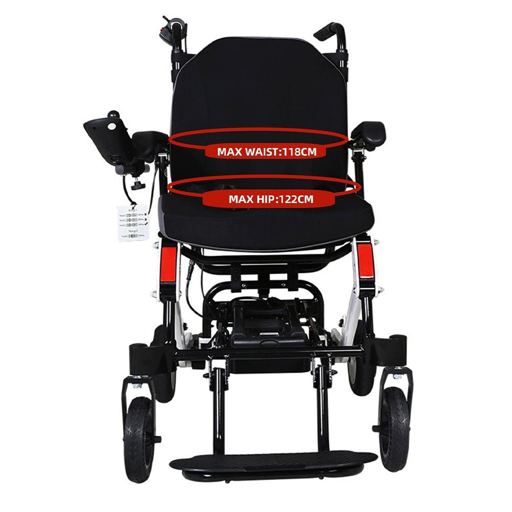Maidesite 17.5" Wide Seat Lightweight Electric Folding Wheelchair, 500W (90233689)