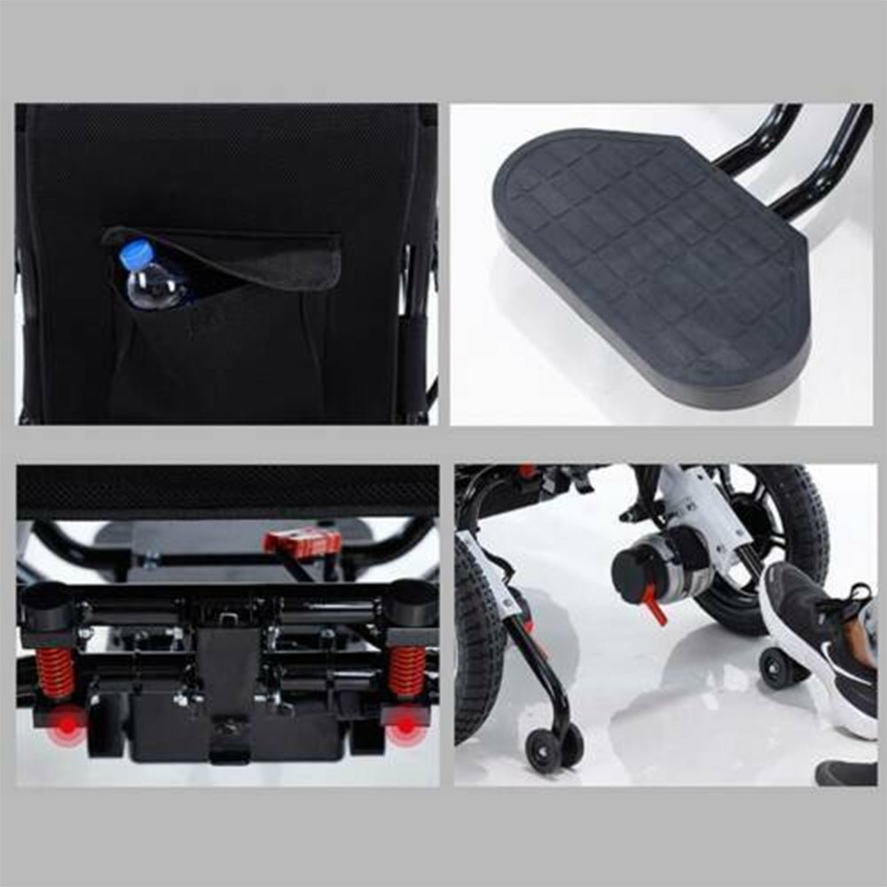 Maidesite 17.5" Wide Seat Lightweight Electric Folding Wheelchair, 500W (90233689)