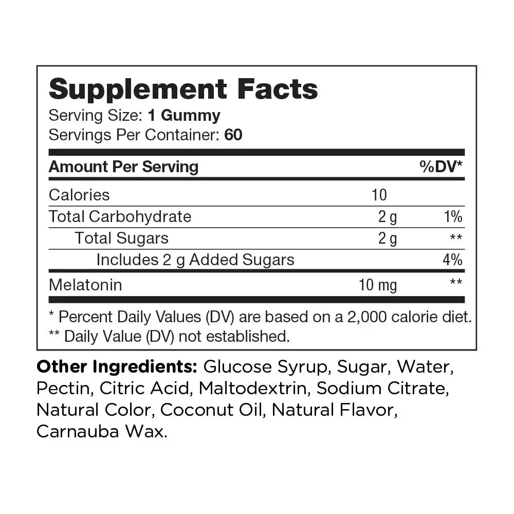 Zahler Chapter Six Melatonin Gummies 10mg - Sleep Support for Adults - 60 Gummies - Delicious & Allergen-Free - HSA/FSA Eligible