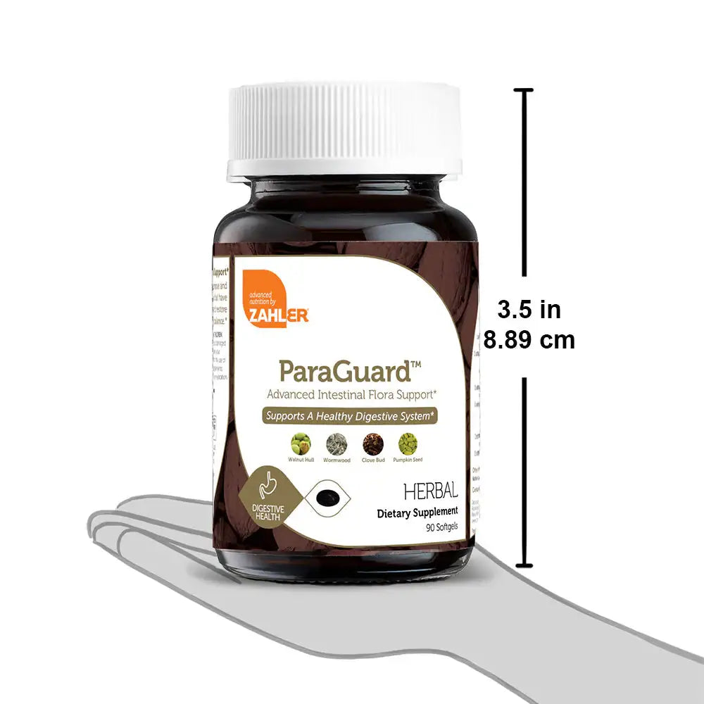 Zahler ParaGuard - Herbal Microbial & Digestive Support with Wormwood, Clove, Pumpkin Seed & Garlic - 90 Softgels - HSA/FSA Eligible