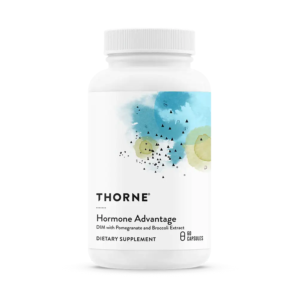 Thorne Hormone Advantage - DIM + Pomegranate & Broccoli - Hormone  Balance for Men & Women - 60 Capsules - Vegan, Gluten-Free