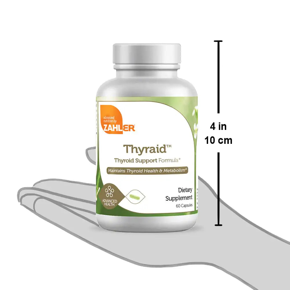 Zahler Thyraid - Thyroid Support with Ashwagandha, Guggul & Forskohlii - Metabolism & Hormone Balance Supplement 60 Ct HSA/FSA Eligible